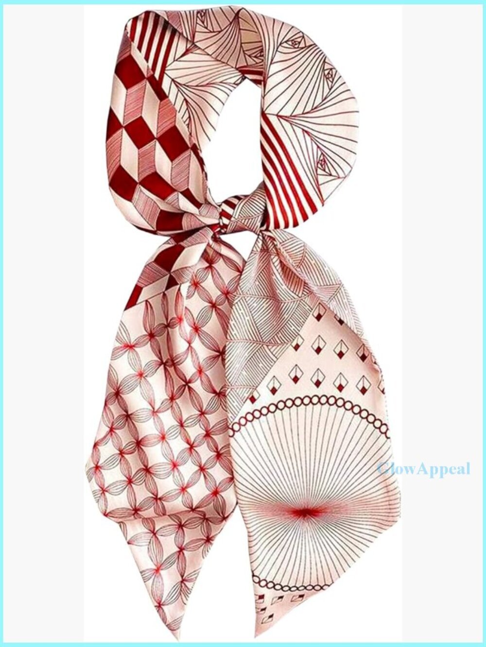 Long Skinny Scarf 59x5.9in Polyester Satin Multi-Use Fashion Accessory